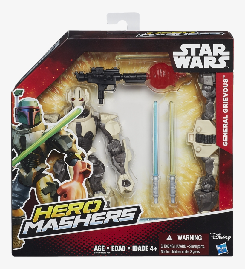 More Views - Star Wars Hero Mashers General Grievous, transparent png #8450103