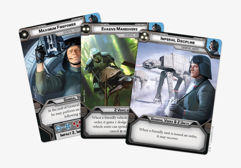 General Veers Card Fan - Star Wars Legion General Veers, transparent png #8450154