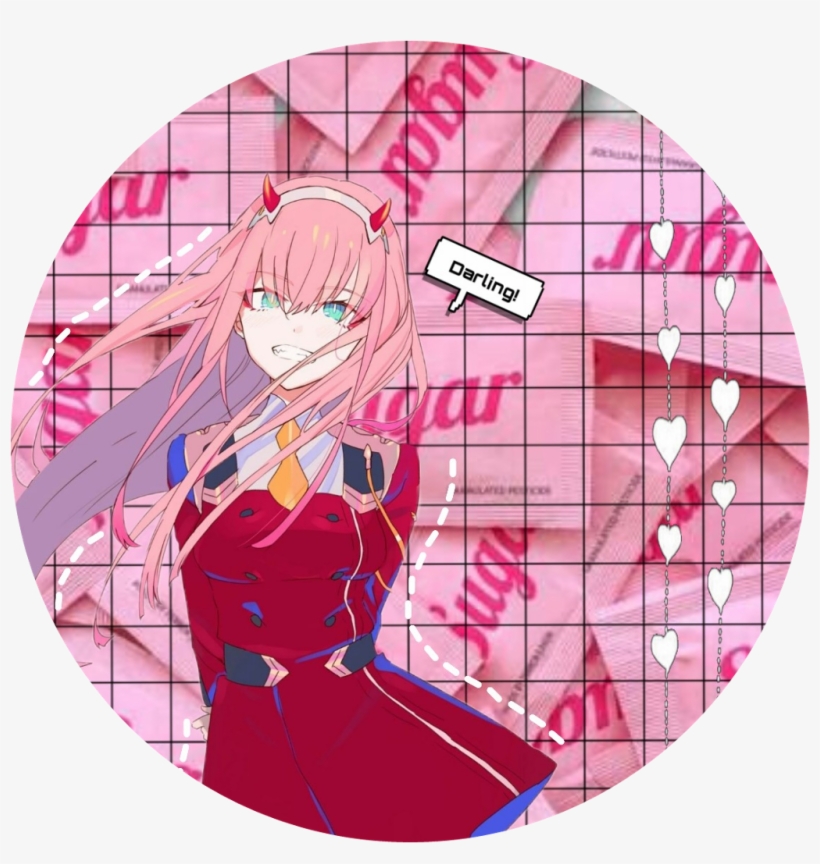 Zerotwo Sticker - Аниме Милый Во Франксе, transparent png #8450563