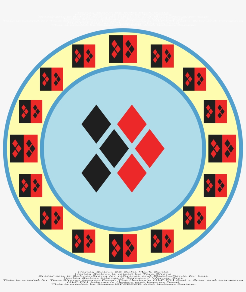Harley Quinn Oc Cutie Mark Circle By Strykarispeeder - Positive Zeta Potential Nanoparticles, transparent png #8451180