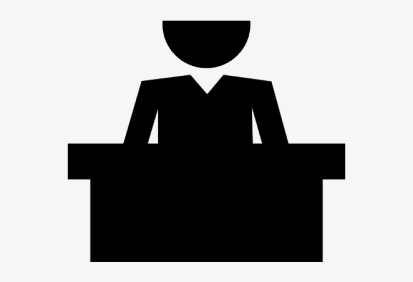 Silhouette Clipart Professor - Teacher Logo With Transparent Background, transparent png #8451442
