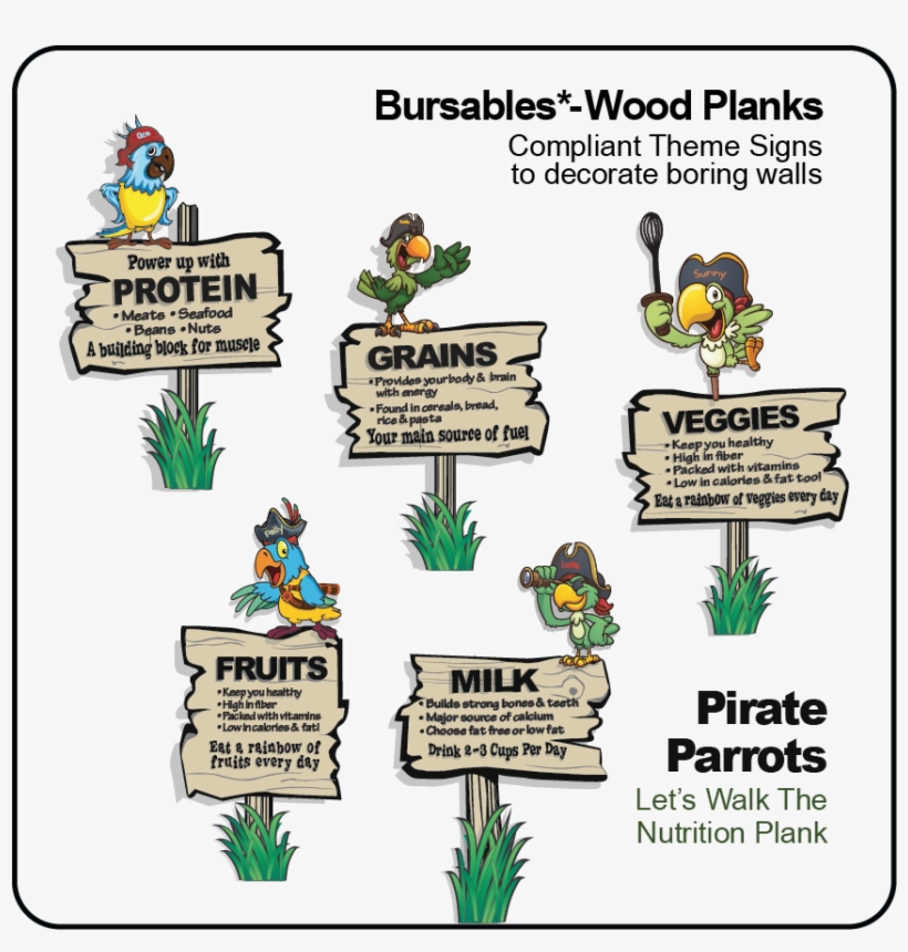 Pirate Parrot Bursables & Roc Stars - Cartoon, transparent png #8451834