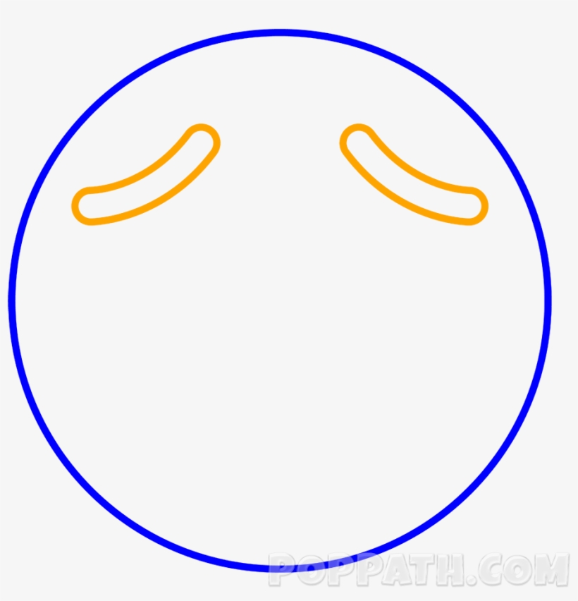 Now Draw Curved Lines Indicating Eyebrows - Horizon Observatory, transparent png #8452105