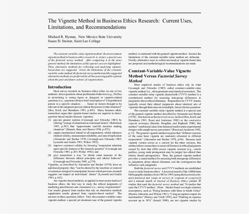 Pdf - Vignettes In Research Pdf, transparent png #8452264