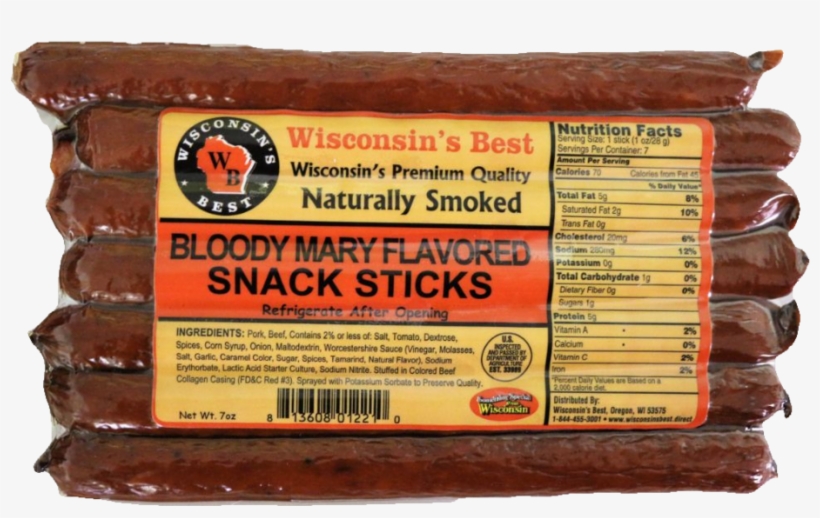 Bloody Mary Sausage Stick Value Pack - Cervelat, transparent png #8452646