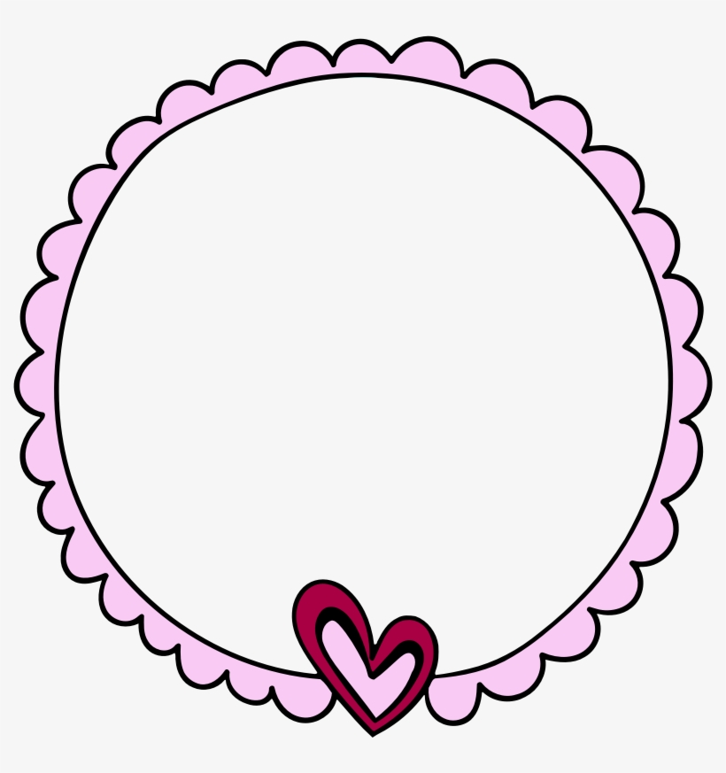 Heart Frame - Circle, transparent png #8452680