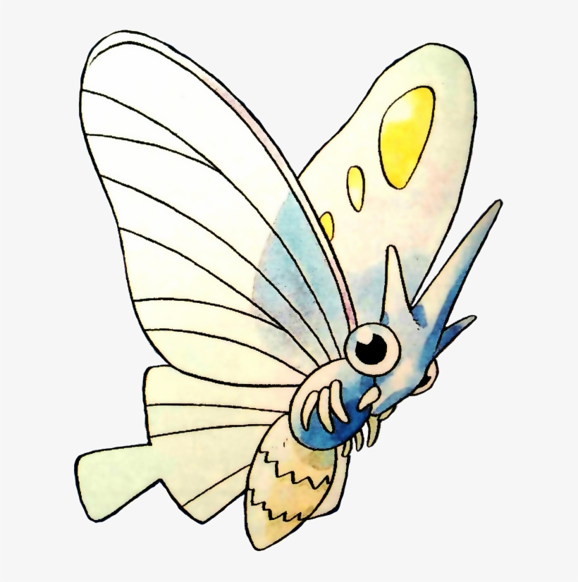 View Venomothrb , - Venomoth Sugimori Art, transparent png #8453155
