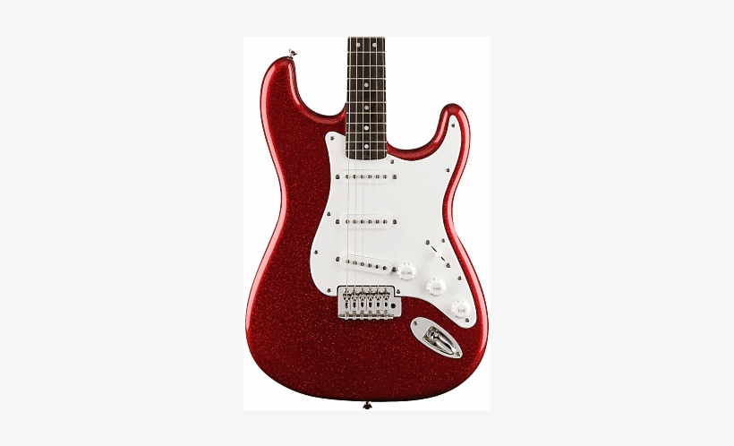 Red Fender Squier Electric Guitar, transparent png #8453554