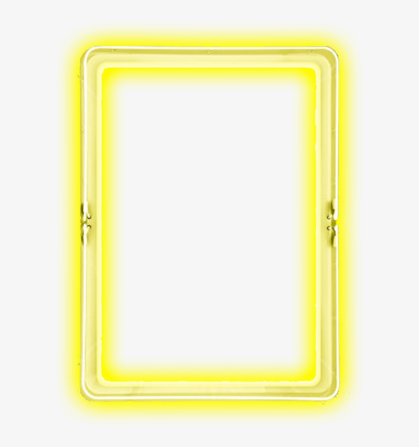 Yellow Border - Neon, transparent png #8453632