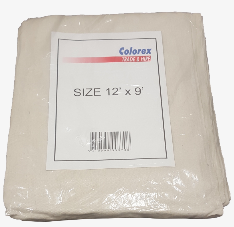 Colorex Heavy Duty Canvas Painters 9' X 12' Drop Cloth - Khaki, transparent png #8453976