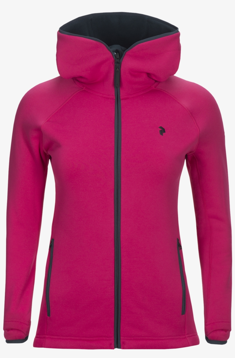 Women's Chill Zip-up Midlayer Hoodie Fusion Pink - Peak Performance Women's Chill Zip Hoodie, transparent png #8454945