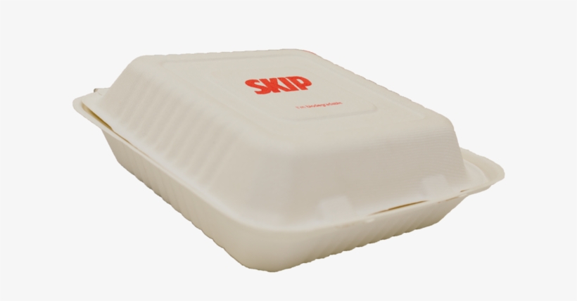 Large Biodegradable Delivery Clamshell 9”x9” [200 Pcs] - Plastic, transparent png #8454984