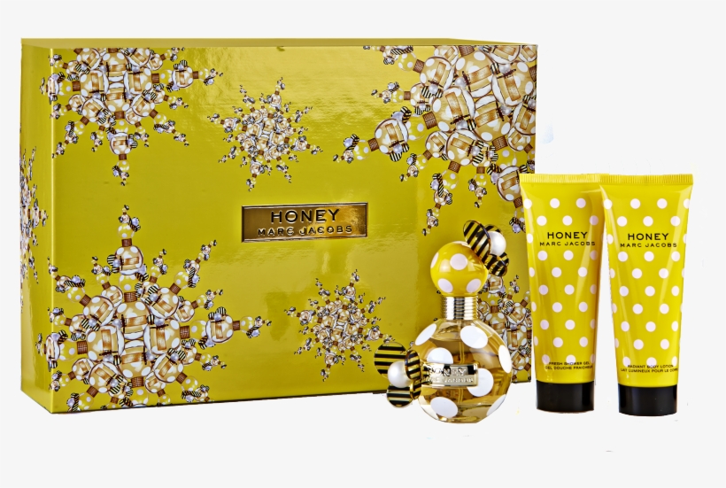 Marc Jacobs Honey Edp & Bodylotion & Showergel - Illustration, transparent png #8455093