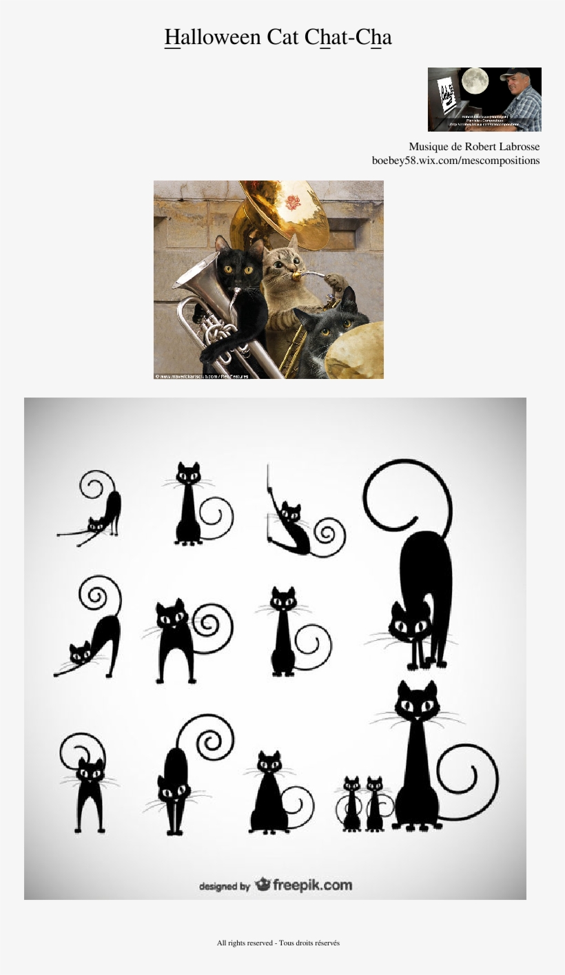 Print - Cat Silhouette Black Cat Clipart, transparent png #8455132