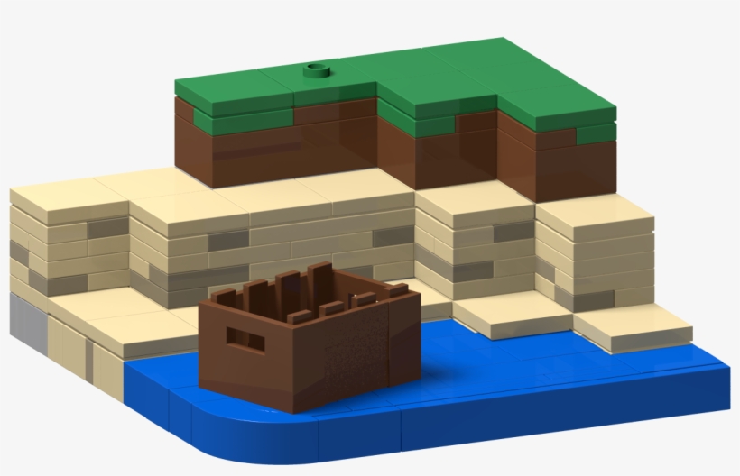 Recreate The Blocky Beaches Of The 2009 Game Minecraft - Toy Block, transparent png #8455368