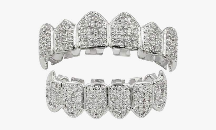 Iced Out Diamond Grillz Set - Much Grills Cost In South Africa Platinum Plus Diamond, transparent png #8455642