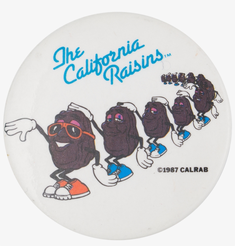 California Raisins Dancers Advertising Button Museum - California Raisins Sheets, transparent png #8455687