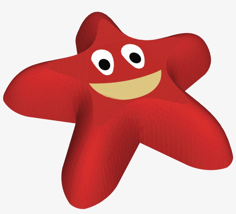 3d Starfish - Cartoon, transparent png #8455752
