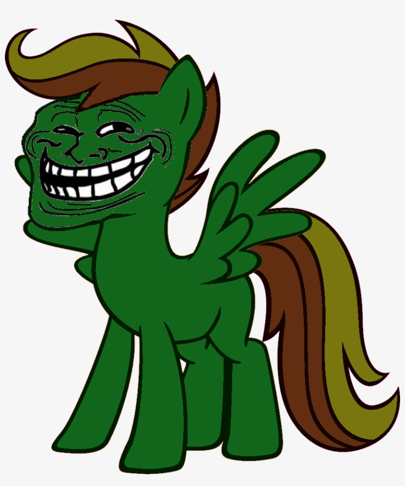 Goldenfly Troll Face By Theirishbronyx-d4u27wh Zps2deao1ep - Troll Face Pony, transparent png #8456340