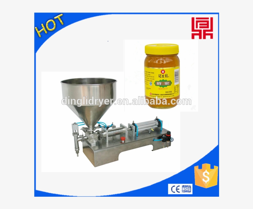 Excellent Pneumatic Honey Jar Filling Machine 10 5000ml - Semi Auto Filling Machine, transparent png #8456404