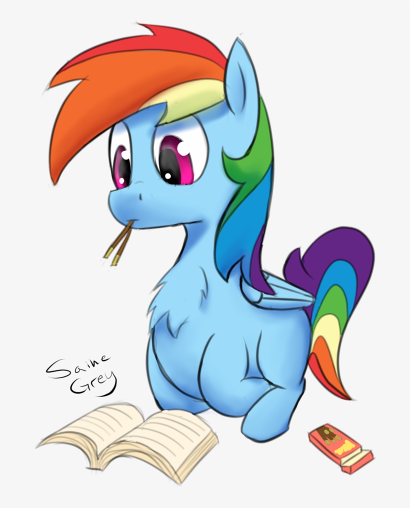 Saine Grey, Book, Pocky, Rainbow Dash, Reading, Safe, - Cartoon, transparent png #8456405