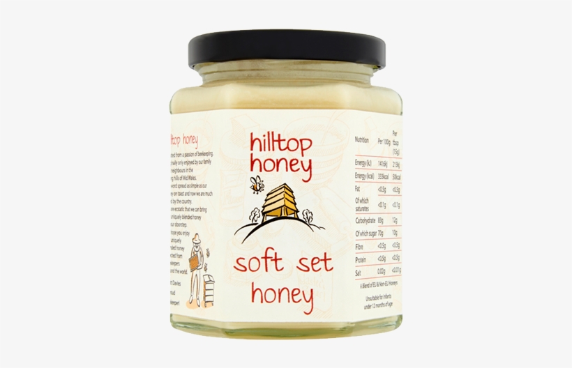 Hilltop Honey Soft Set Honey Jar 340g - Sweet Corn, transparent png #8456442
