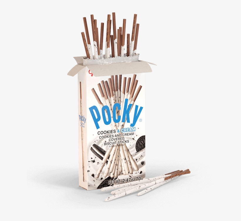 Cookies & Cream Flavor - Cookies N Cream Pocky Sticks, transparent png #8456536