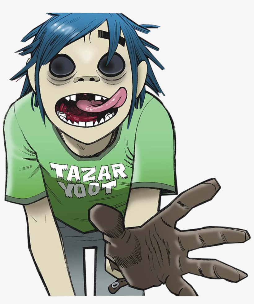 Gorillaz Gorillaz2d 2d Sticker ❤️freetoedit - 2d Gorillaz Tazar Yoot, transparent png #8456803