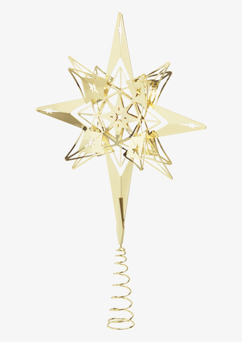 Christmas Tree Star - Karen Blixen Topstjerne Guld, transparent png #8456935