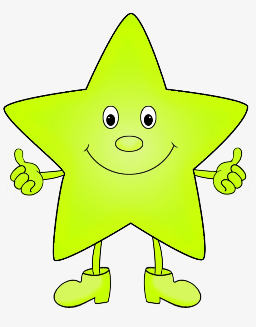 Light Green Funny Clip Art Of Star - Bright Star Funny, transparent png #8457121