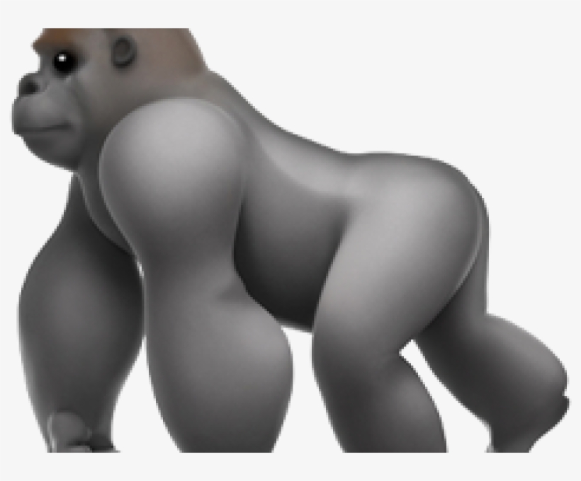 The Face Palm And 'harambe' Emojis Will Be Seen On - Gorilla Emoji Apple, transparent png #8457258