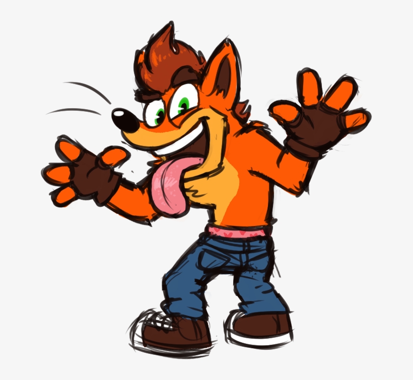 Crash Bandicoot - Crash Bandicoot Fan Art, transparent png #8458704
