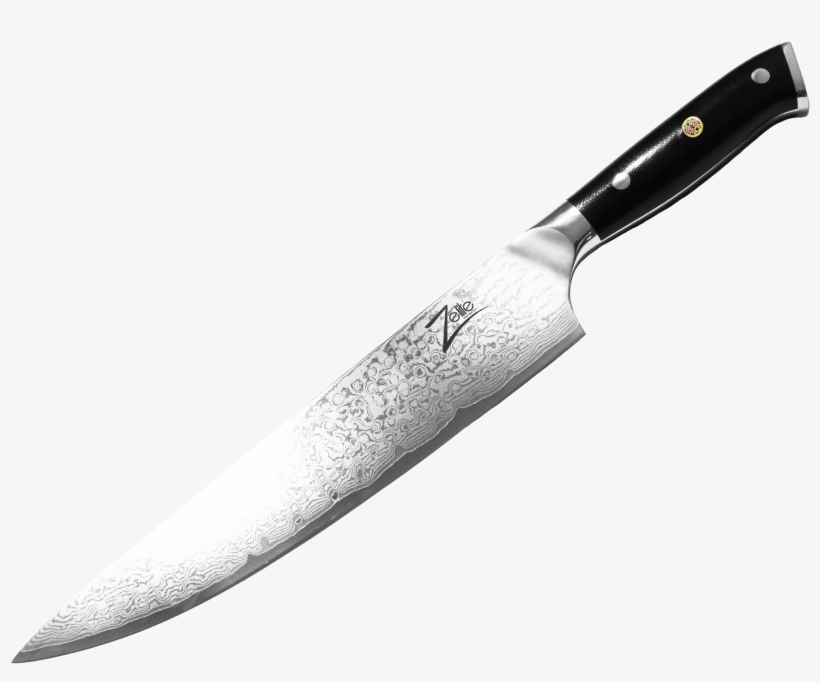 Chef Knife Aus10 10” - Bowie Knife, transparent png #8458878