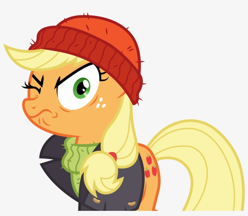 Ai Available Applejack Artist Cloudyglow Beanie - Applejack, transparent png #8458977