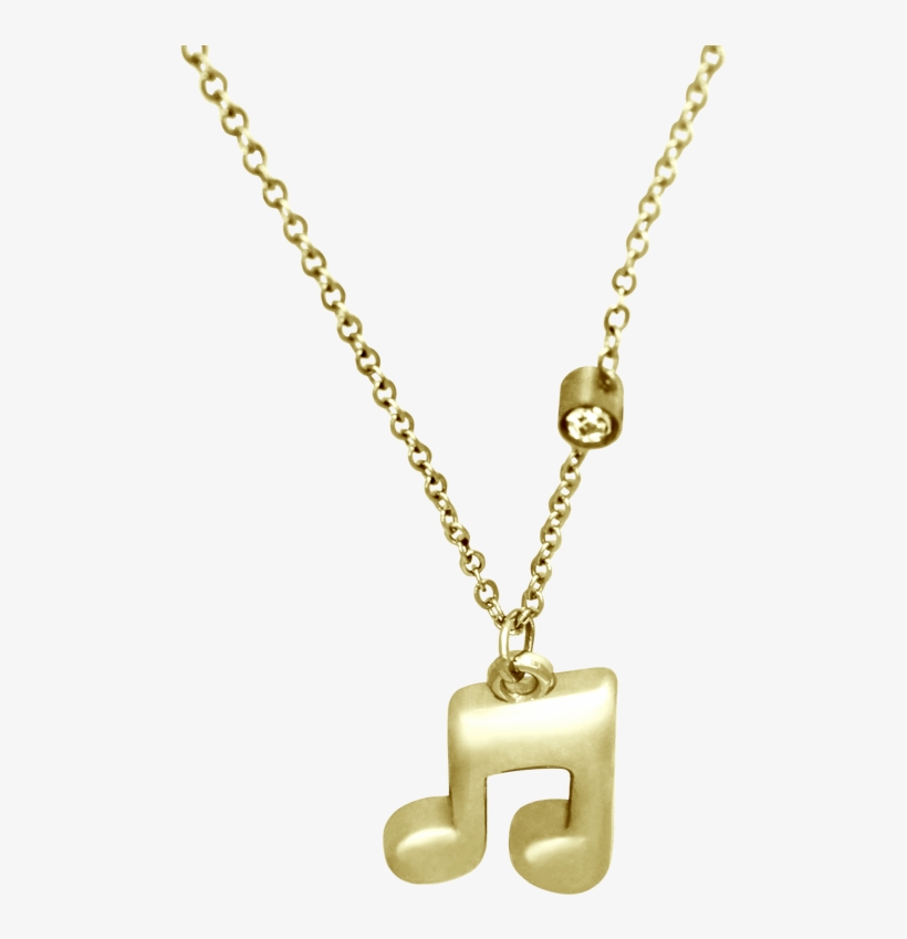 Nota Musical Dorada - Locket, transparent png #8459569