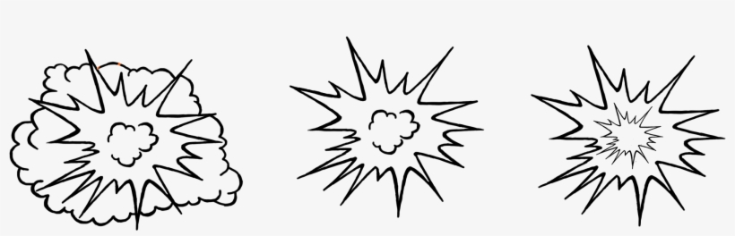 Explosion-sketches - Illustration, transparent png #8461702