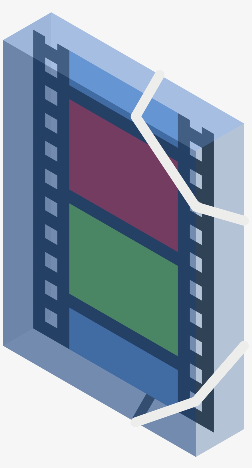 This Free Icons Png Design Of Cm Isometric Folder Video, transparent png #8462454