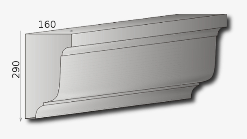Gesimsaußenstuck Für Fassade Art - Wood, transparent png #8462891