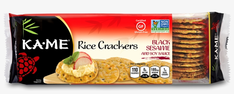 Kame Wasabi Rice Crackers, transparent png #8462987