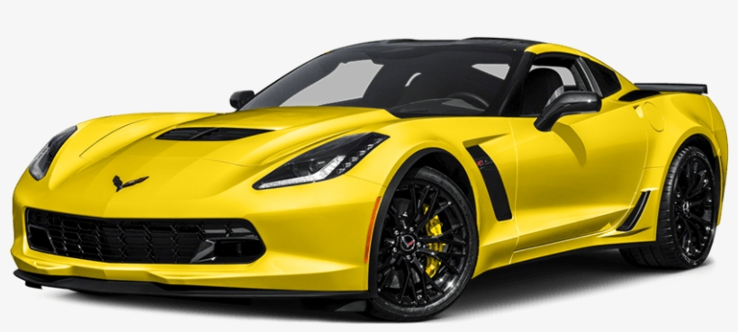 Yellow 2017 Chevrolet Corvette Z06 On White Background - Dodge Viper 2017 White, transparent png #8463468