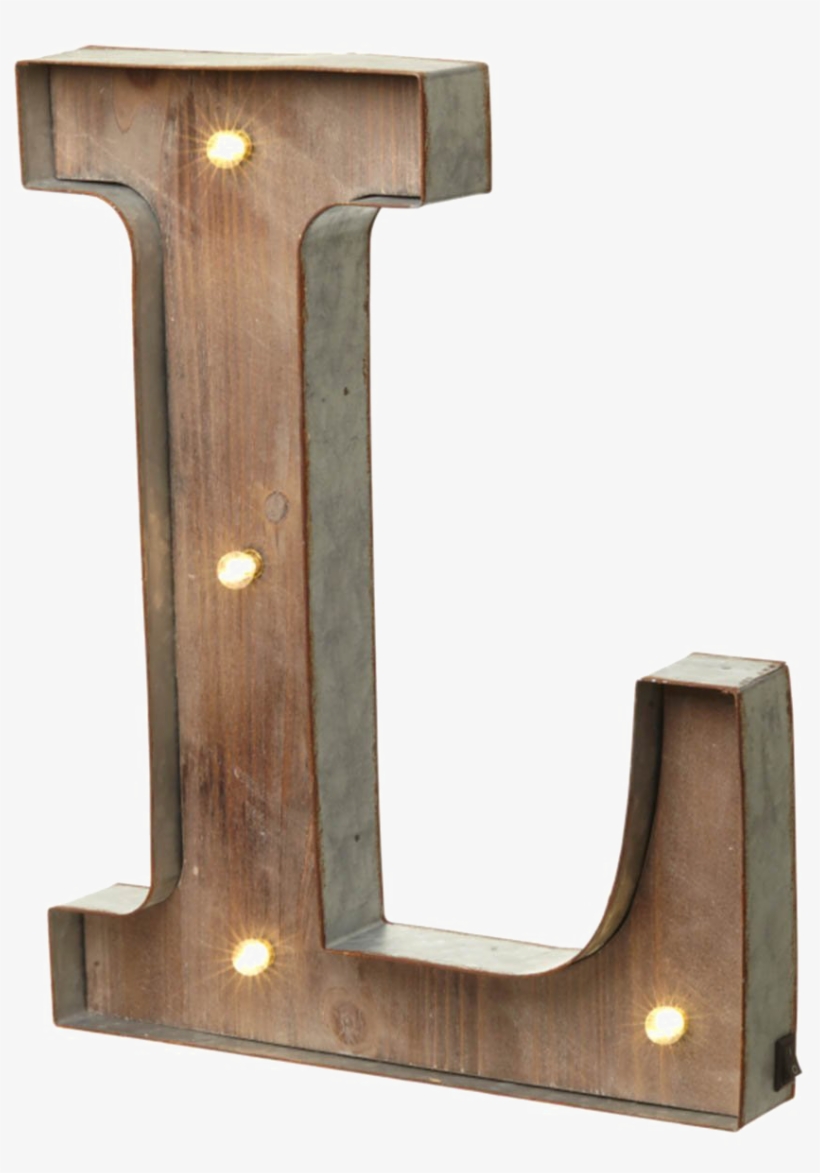 Letter L Png Photo - Light Up Letters Metal, transparent png #8463776