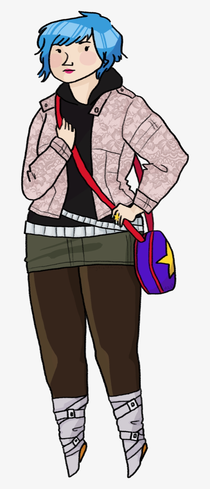 My Art Scott Pilgrim Ramona Flowers Pretty Happy With - Cartoon, transparent png #8465170