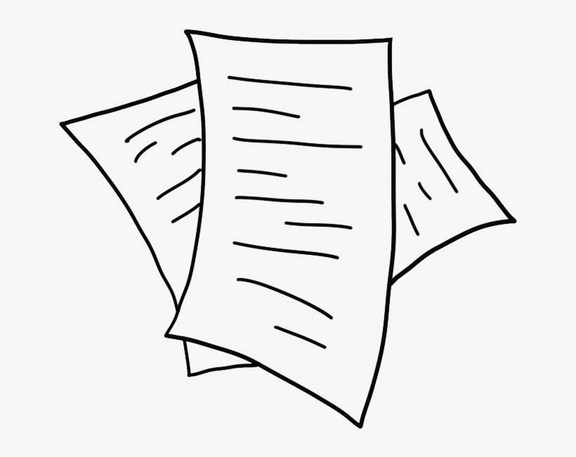 Scrap Paper - Line Art, transparent png #8465308