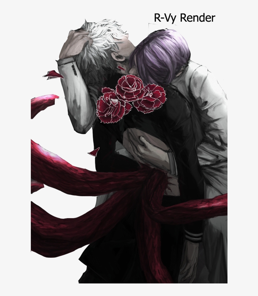 Tsukiyama And Kaneki Art, transparent png #8465430