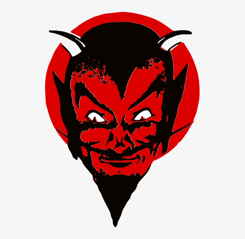 Hell Clipart Devil Face - Duivel Png, transparent png #8466207
