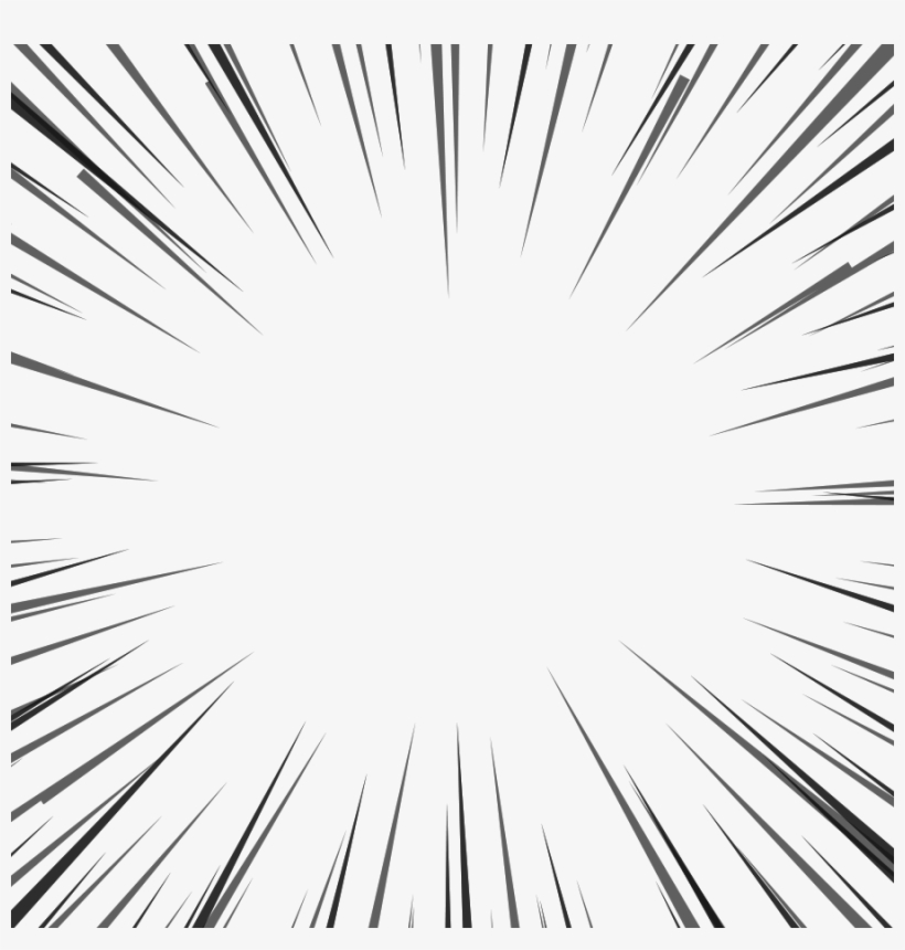 Download - Black And White Clip Art Light Burst, transparent png #8466374