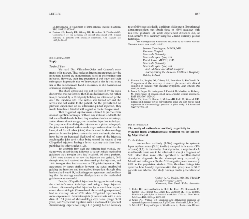 The Rarity Of Antinuclear Antibody Negativity In Systemic - Document, transparent png #8466894