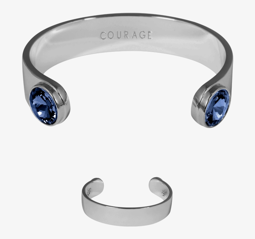 Ioaku The Zen Bracelet Rhodium Midnight Blue - Bracelet, transparent png #8466916