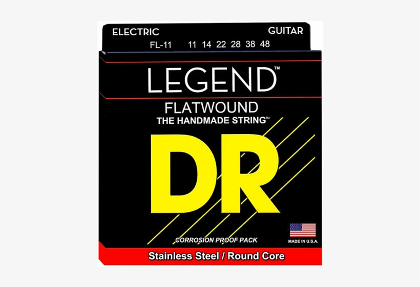 Dr Strings Legend Extra Life Flatwound Electric Guitar - Multimedia Software, transparent png #8467377