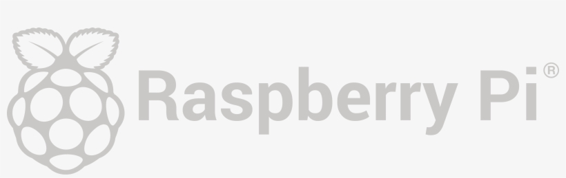 Rpi Logo Grey Landscape Reg Print - Raspberry Pi Python Logo, transparent png #8467909